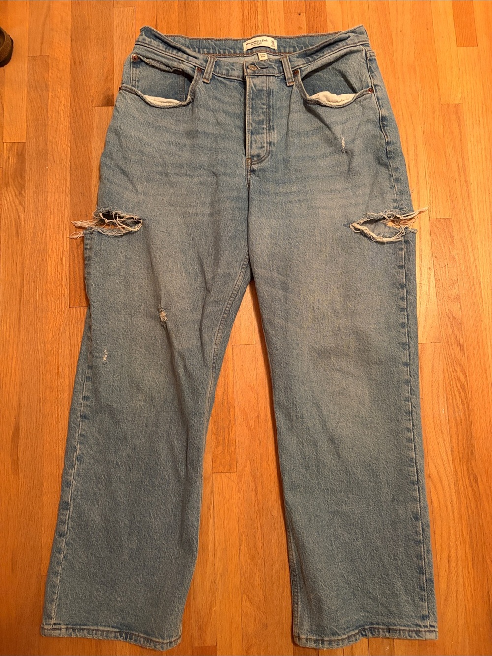 Abercrombie & Fitch Curve Love 90s Baggy Low Rise